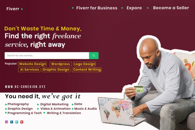 How to make money online using fiverr. simple follow the link to get started