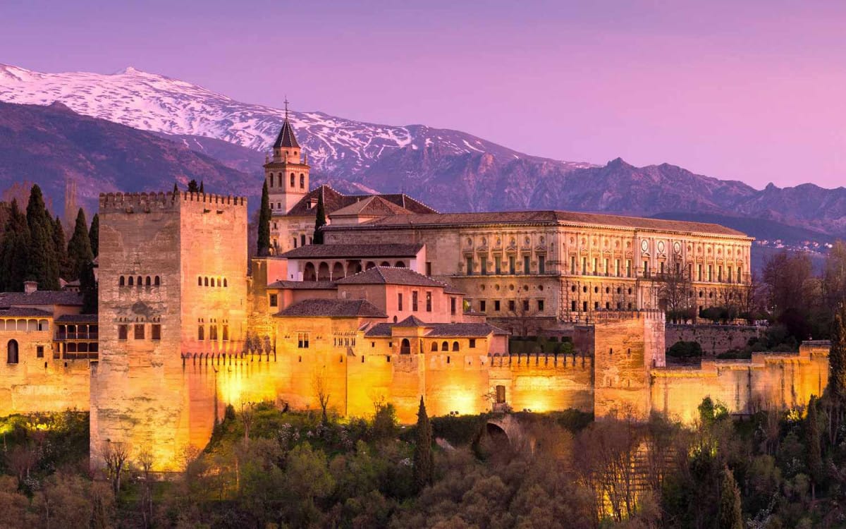 Alhambra Palace Of Granada Spain