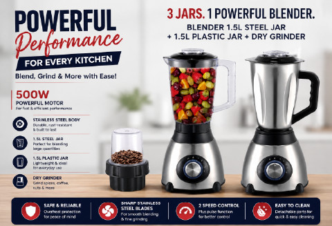 Digiwave 3 in 1 1.5L Stainless Steel