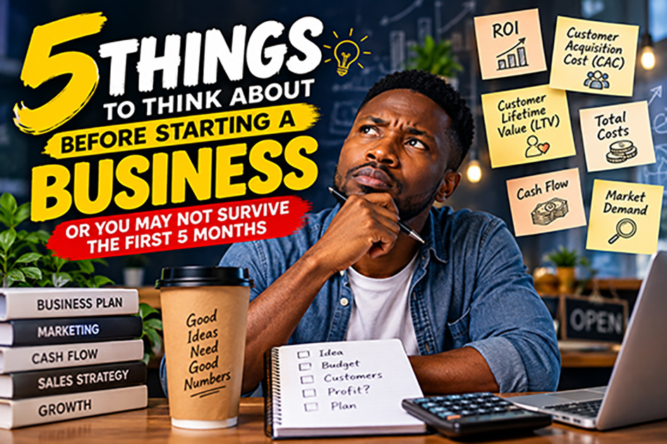 5 things you must think about before starting a business